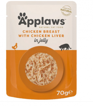 Applaws Cat Chicken Breast with Liver in Jelly 6 x 70g